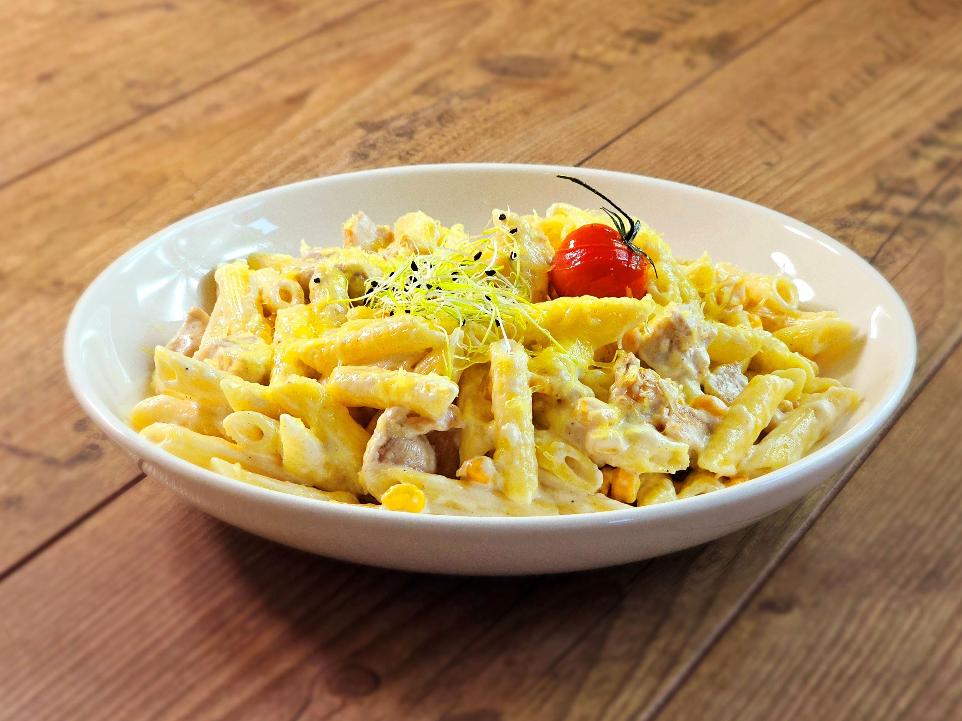 Tejszínes csirkés penne