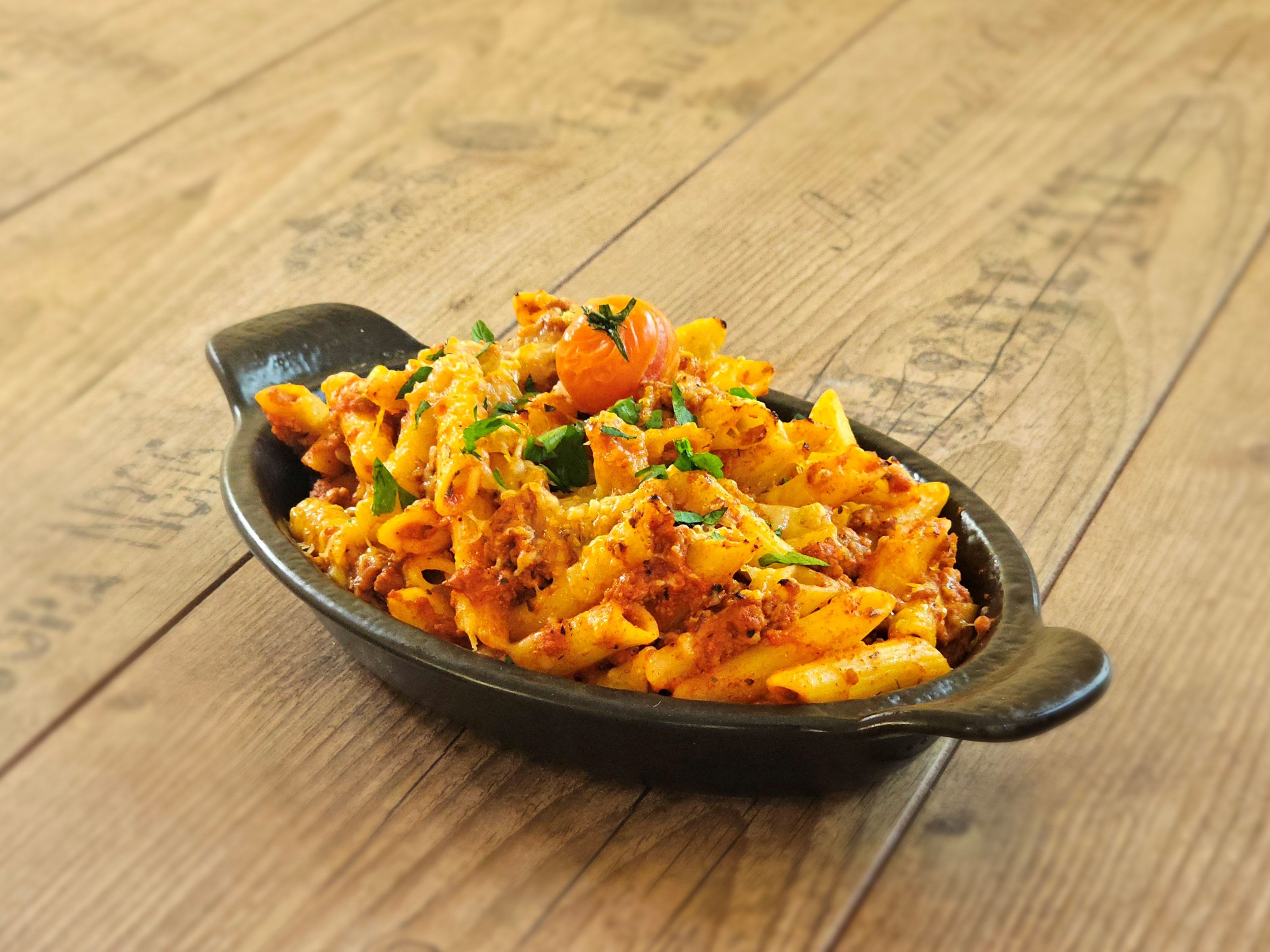 Rakott bolognai penne